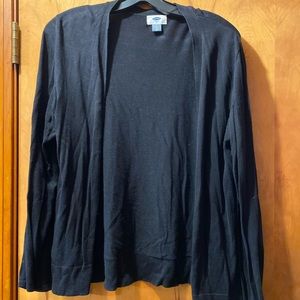 Black cardigan